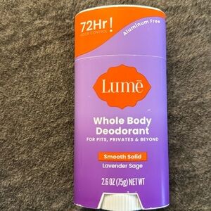 New - Lume Whole Body‎ Smooth Solid Deodorant Stick - Lavender sage …